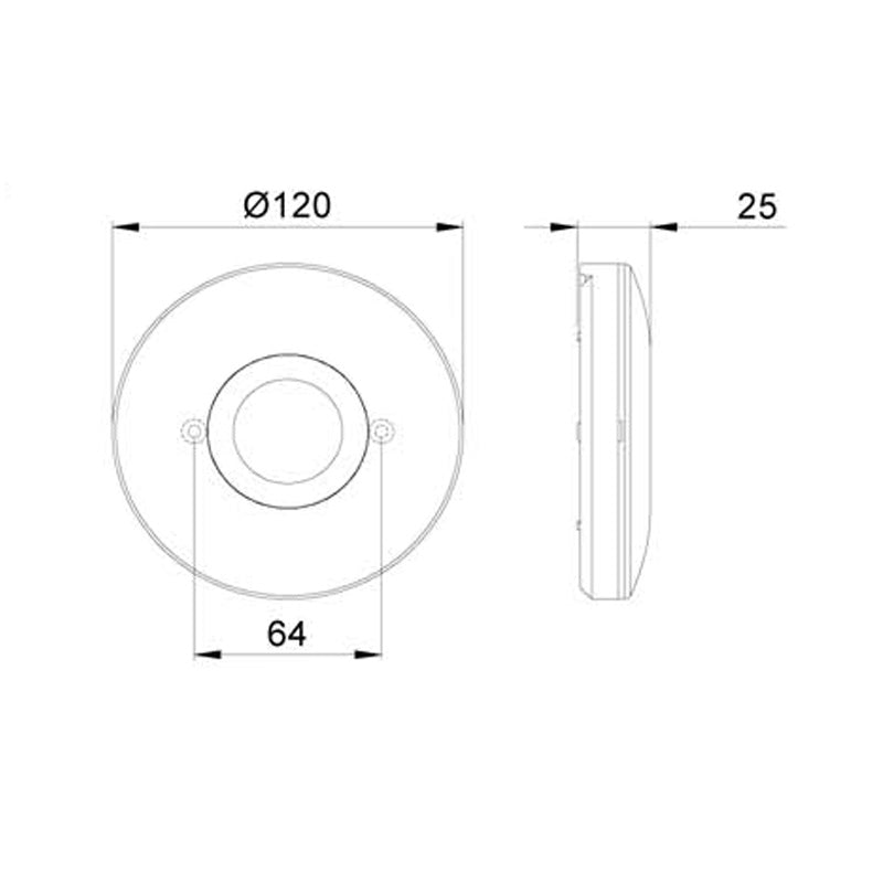 Bevægelsessensor Circumat 360° Hvid Orbis