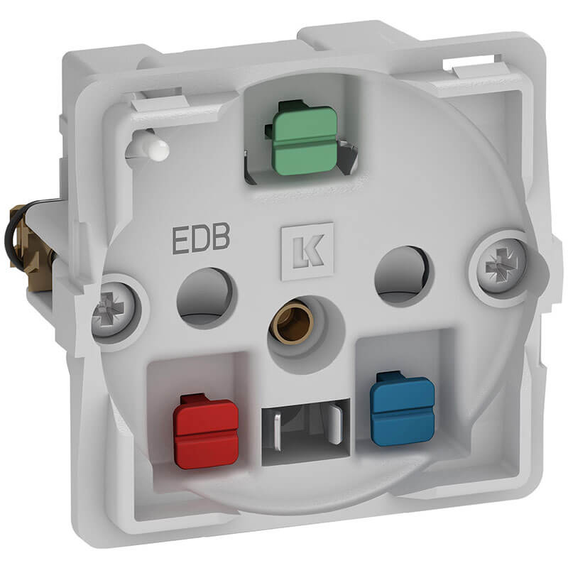 Fuga stikkontakt EDB 2-pol m/jord og LED lampe 1m