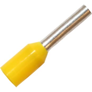 ISO. TERMINALRØR 1MM² L8 GUL