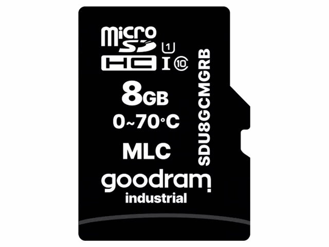 MicroSD kort, Industrial - 8GB, UHS1 U1, Class 10