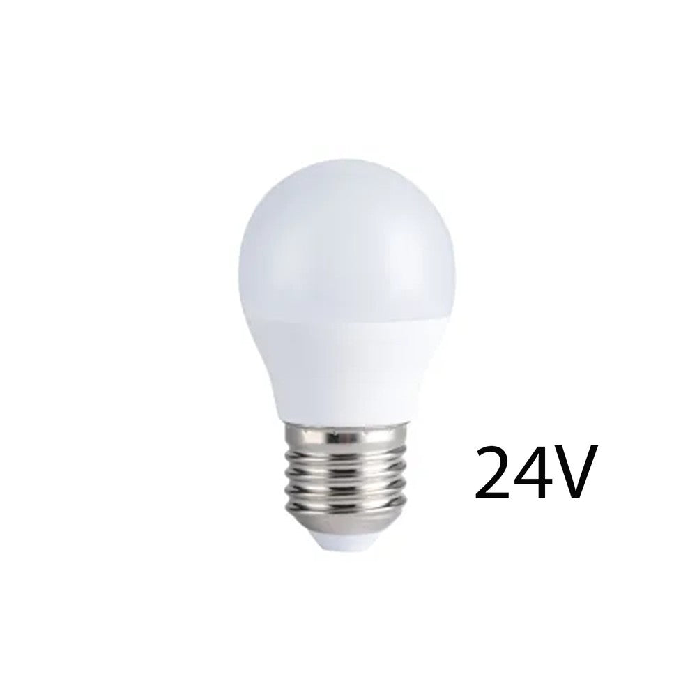 4,5W LED Kronepære - E27, 24V, 360lm, RA83 (Erstatter 35W)