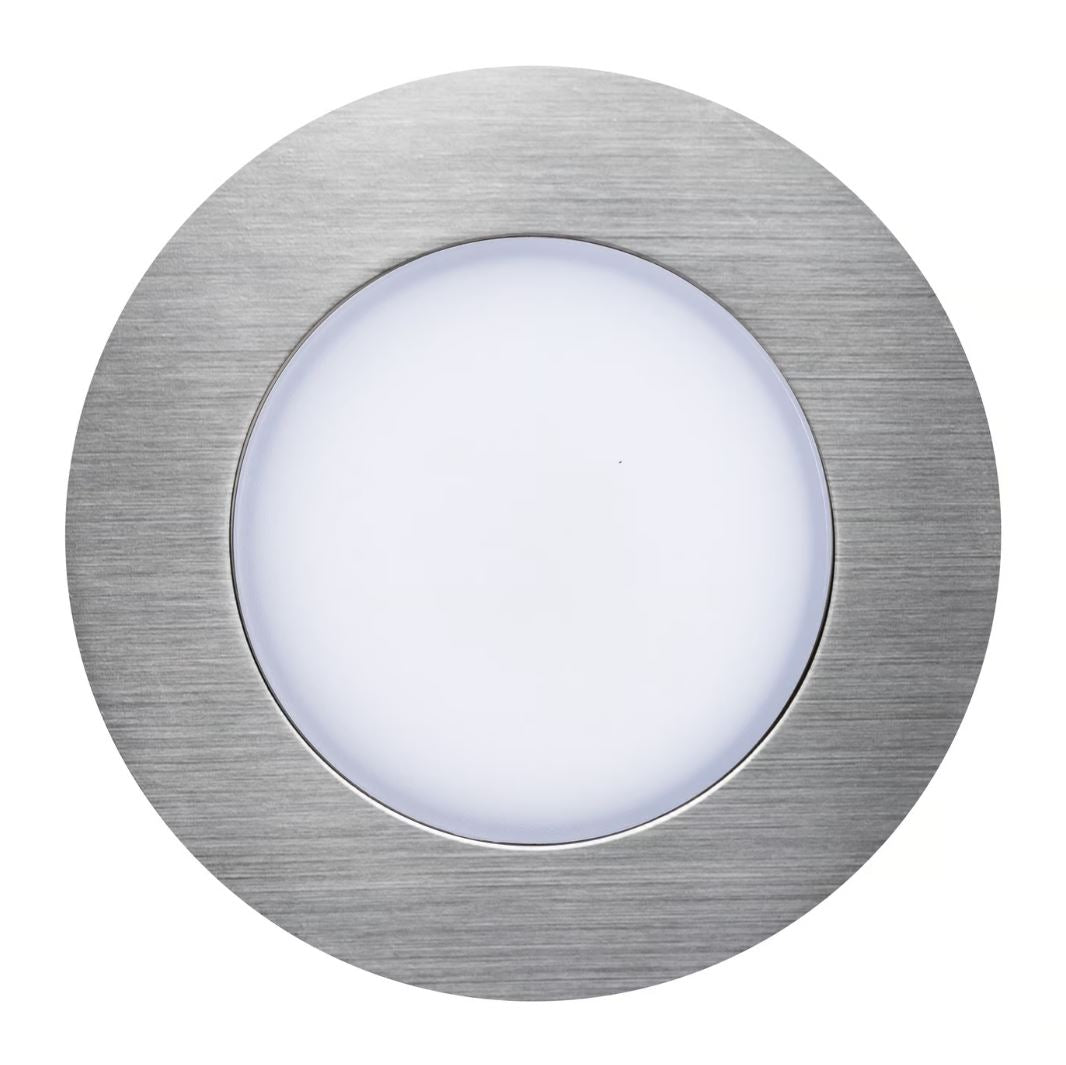 Indbygningsspot Leonis 2700K, 3-kit, nikkel, IP65