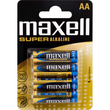 Maxell alkaline AA/LR06 Premium batteri, 4 stk.