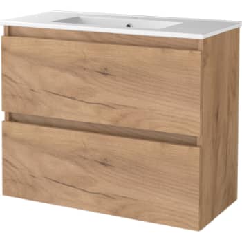 Sanibell Basicline kompakt møbelsæt 81x39,5cm whiskey eg