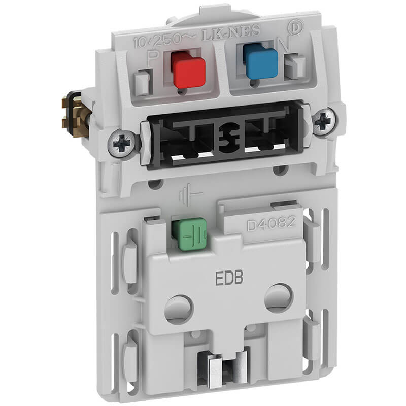 Fuga stikkontakt EDB 2-polet m/jord og afbryder