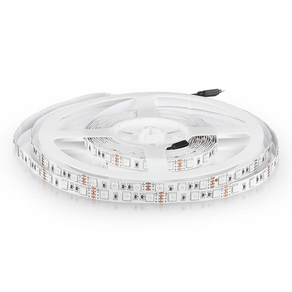 60 LED Stribe Lys 11W Gul, IP20, 5m/rulle, RA80 - Praktisk og energibesparende belysning til din indretning!