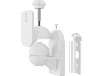 Universal højttaler vægbeslag - Maks. 3,5kg, Hvid (1 stk.)