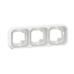 PLEXO 55 IP55 montageramme for planforsænket 6 modul hvid