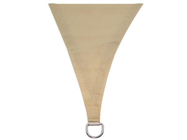 Trekantet solsejl - 3,6 x 3,6 x 3,6m vandgennemtræng., BEIGE