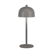 LED bordlampe med 1800mAh batteri, 3i1 funktion og gråt hus - Ø115x300 mm