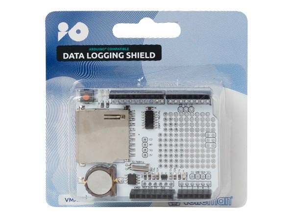 Data logging shield til Arduino® - Færdigsamlet