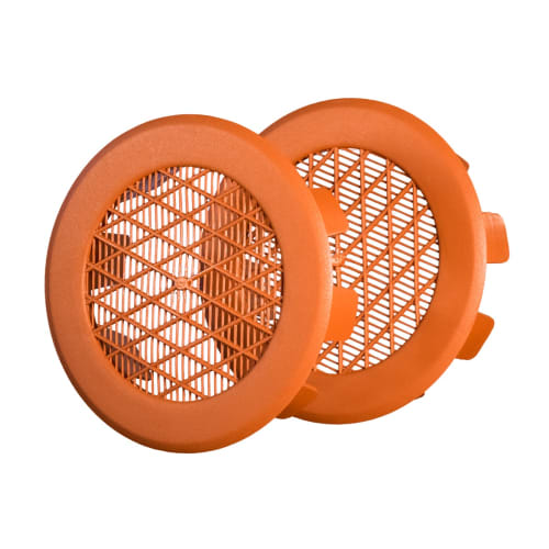 Drænrørsventil type 95.4, Ø100 mm, rød (2 stk.)