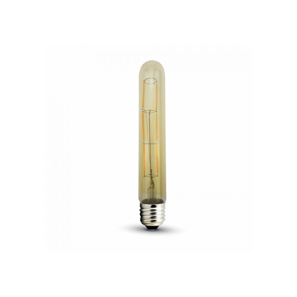 V-Tac 6W LED pære - Kultråd, T30, ekstra varm hvid, 2200K, E27 - Erstatning for 50W - 230V - 600lm - RA80