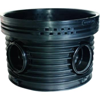 Wavin Tegra 200 x 1000 mm TP4-brønd, glat, 90 gr. højre tilløb