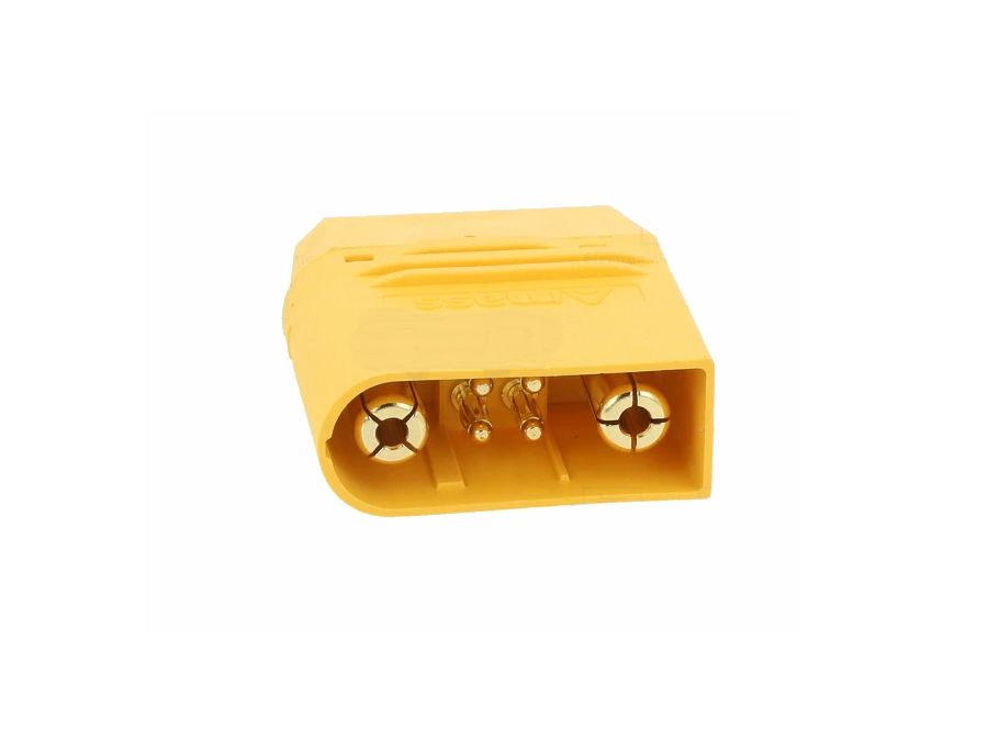 DC stik - AS120-M 60A 80V til kabel, lodde, han