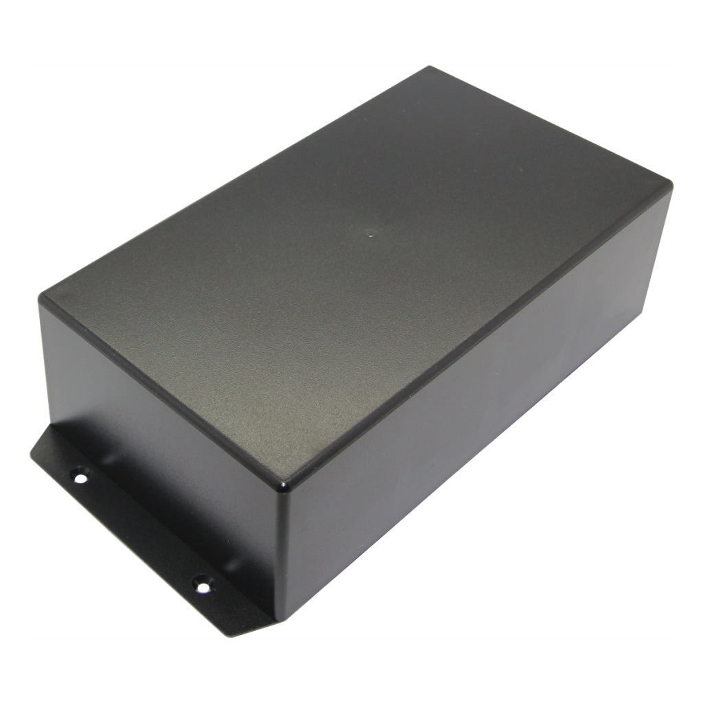 G1025BF plastkabinet - Sort m. flanger (113x225x63mm)