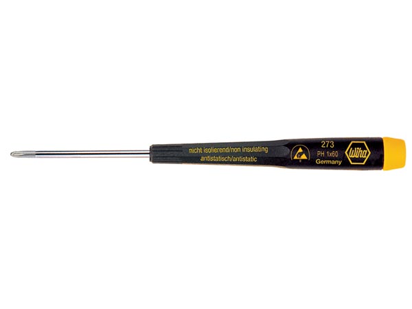 ESD skruetrækker - PH1 x 60mm (273 serie)