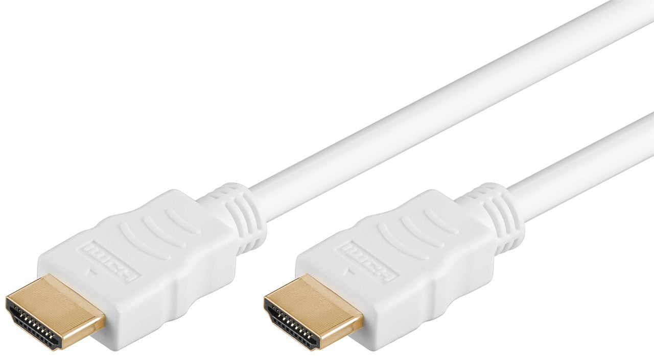 HighSpeed HDMI™ (2.0) kabel m. ethernet, 4K UHD, Hvid (7,5m)
