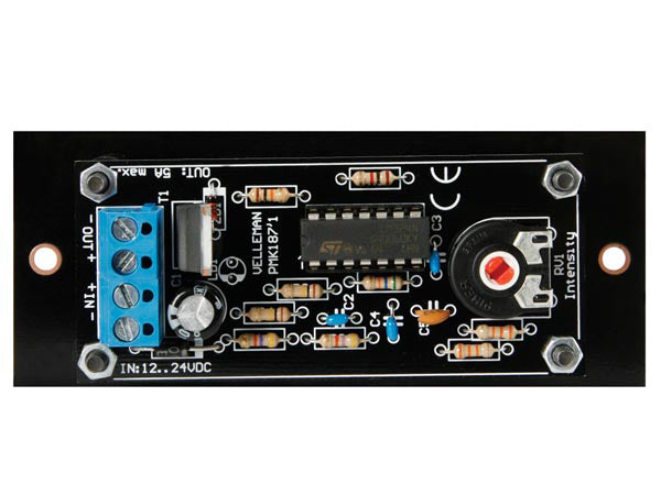 Lavspændings LED lysdæmper, 12-24V / 5A (færdigsamlet)