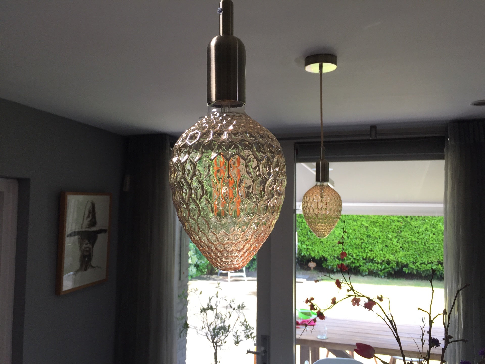 Antik E27 pærefatning - Flaske-form, Bronze