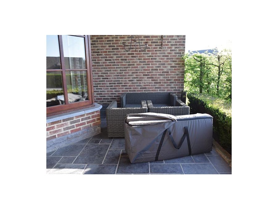 Udendørs cover til havemøbel hynder, Mørkegrå (200x75cm)