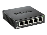 Gigabit Ethernet switch - 5 porte, 1000Mbps, Metal (skærmet)