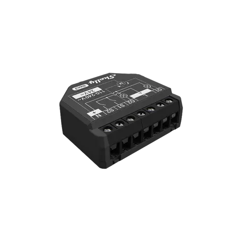 Shelly Plus 2PM - WiFi relæ/jalousi, 2 kanaler