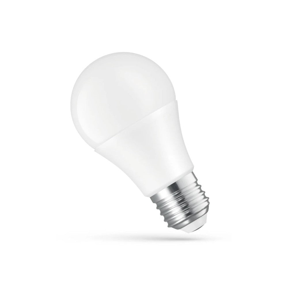 LED pære 8.5W E27 - 24V AC/DC, Varm hvid lysfarve, Spectrum, 850lm