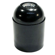 Normalfatning E27 10mm sort