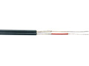 Phonokabel - 2 x 0,08mm² skærmet twin, Sort (metervare)