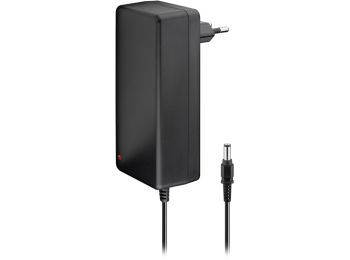 Netadapter - 12Vdc 5A (60W), Sort (5,5x2,1mm DC stik)