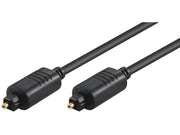 Optisk kabel - 2 x TOSLINK han, Ø5mm (1,5m)