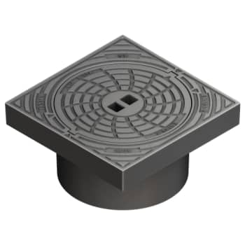 Ulefos 315 x 196 mm karm/dæksel m/lås, firk., fast, 12,5 t, GG