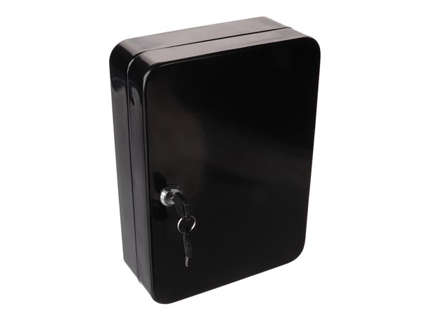 Nøgleskab - Til 48 nøgler, 250x180x80mm, sort