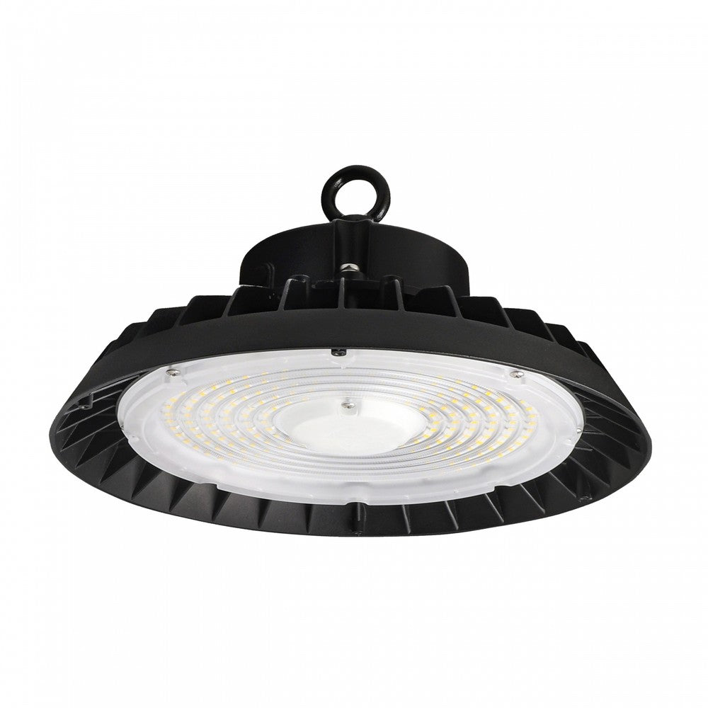 Plateo 4 High Bay 200W-150W-100W LED Loftlys - Neutral Hvid, 230V, 90°, IP65, IK09, Sort, Effektændring, 0-10V