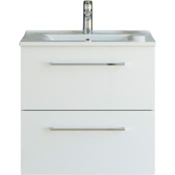 Dansani 61 cm møbelpk. Mido 2sk. vask AMBER, hvid hgl