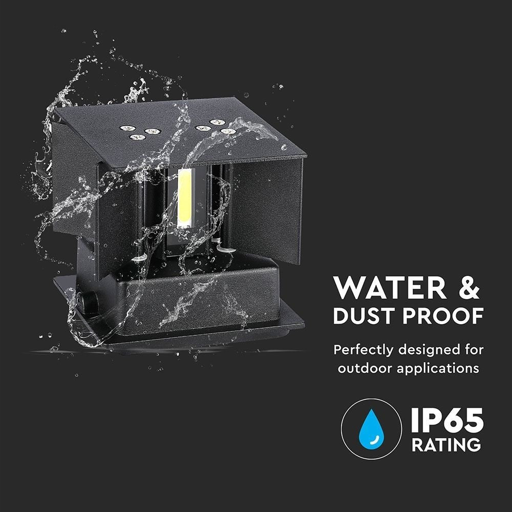 V-Tac 5W LED udendørs væglampe - Justerbar lysretning, IP65, inkl. lyskilde