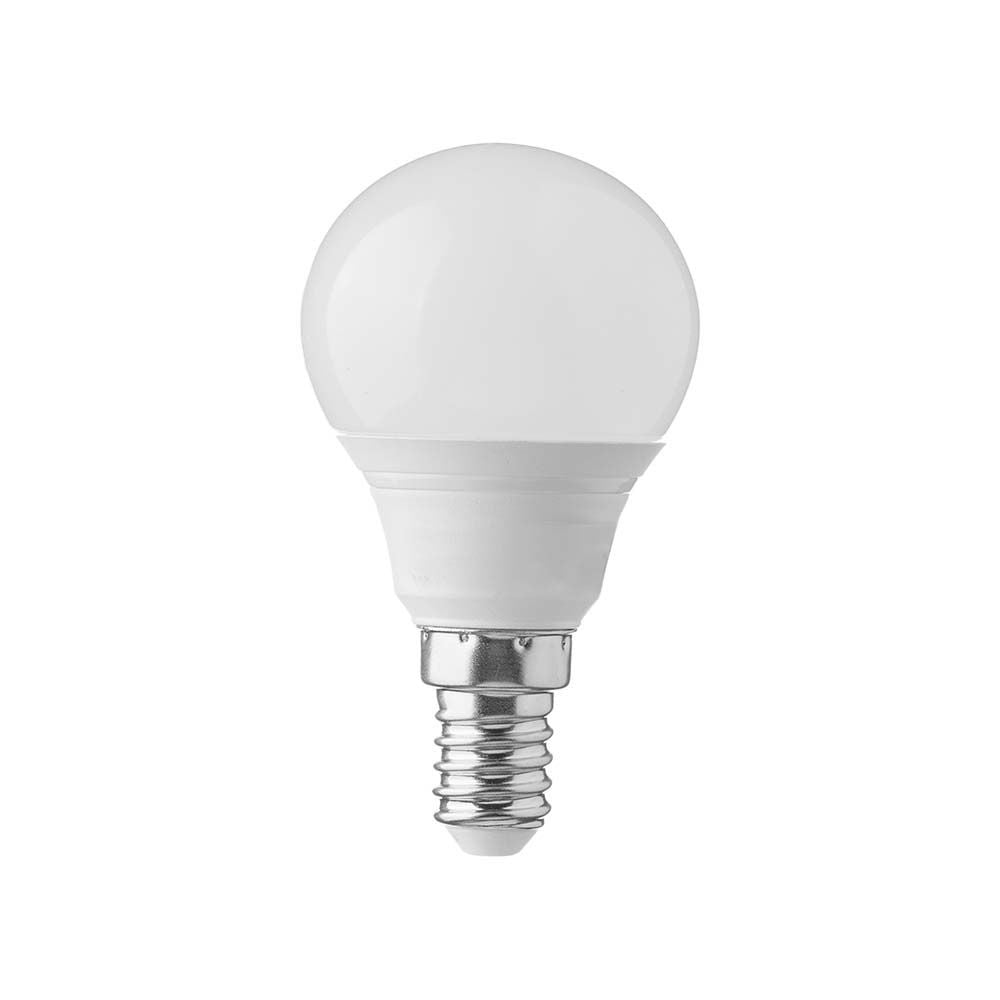 P45 LED 3,7W E14 - plastik, Samsung chip, 6500K - 5 års garanti