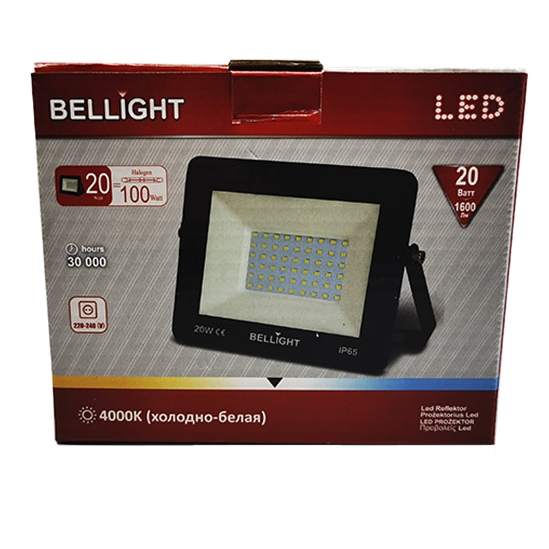 LED projektør 20W 1600 Lm 4000K