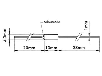 Termisk sikring - 100°C, 250V / 10A