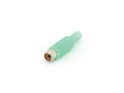 RCA(phono) stik, hun - Grøn, plast