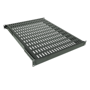 19" Heavy Duty hylde til rackskab, D:800mm, Sort