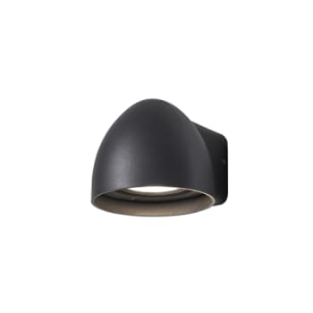 Væglampe BIRK udendørs, antracit grå, downlight