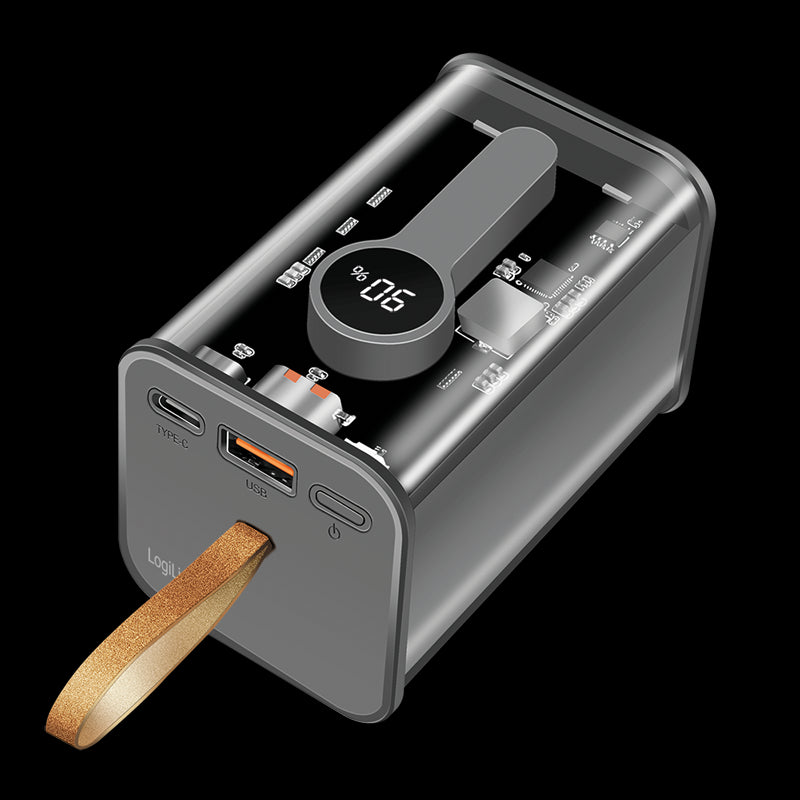 Mobile Power Bank, 20.000mAh, PD 20W, transparent