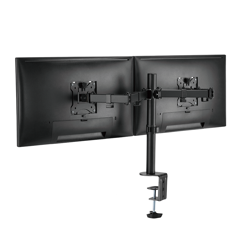 Dual Monitor Bordbeslag - 17-32" justérbar arm, vip/drejbar