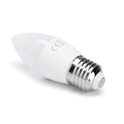 LED lyspære A5 C37 E27 7W 3000K - Erstatter 48W, 610lm, RA80, 3 års garanti