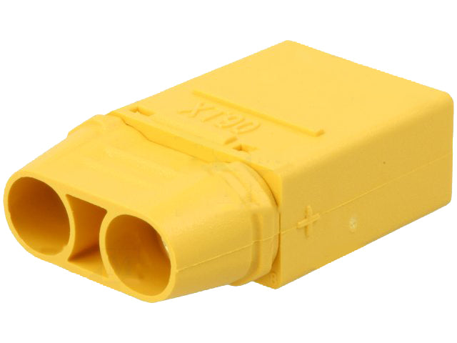 DC-XT90 kabelstik - 2pol han, loddeben