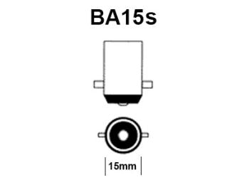Autolampe - 12V / 10W, BA15s sokkel (Ø18x35mm)