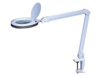 Bord-luplampe - 8W, 8 dioptri, 60 hvide LEDs, Hvid
