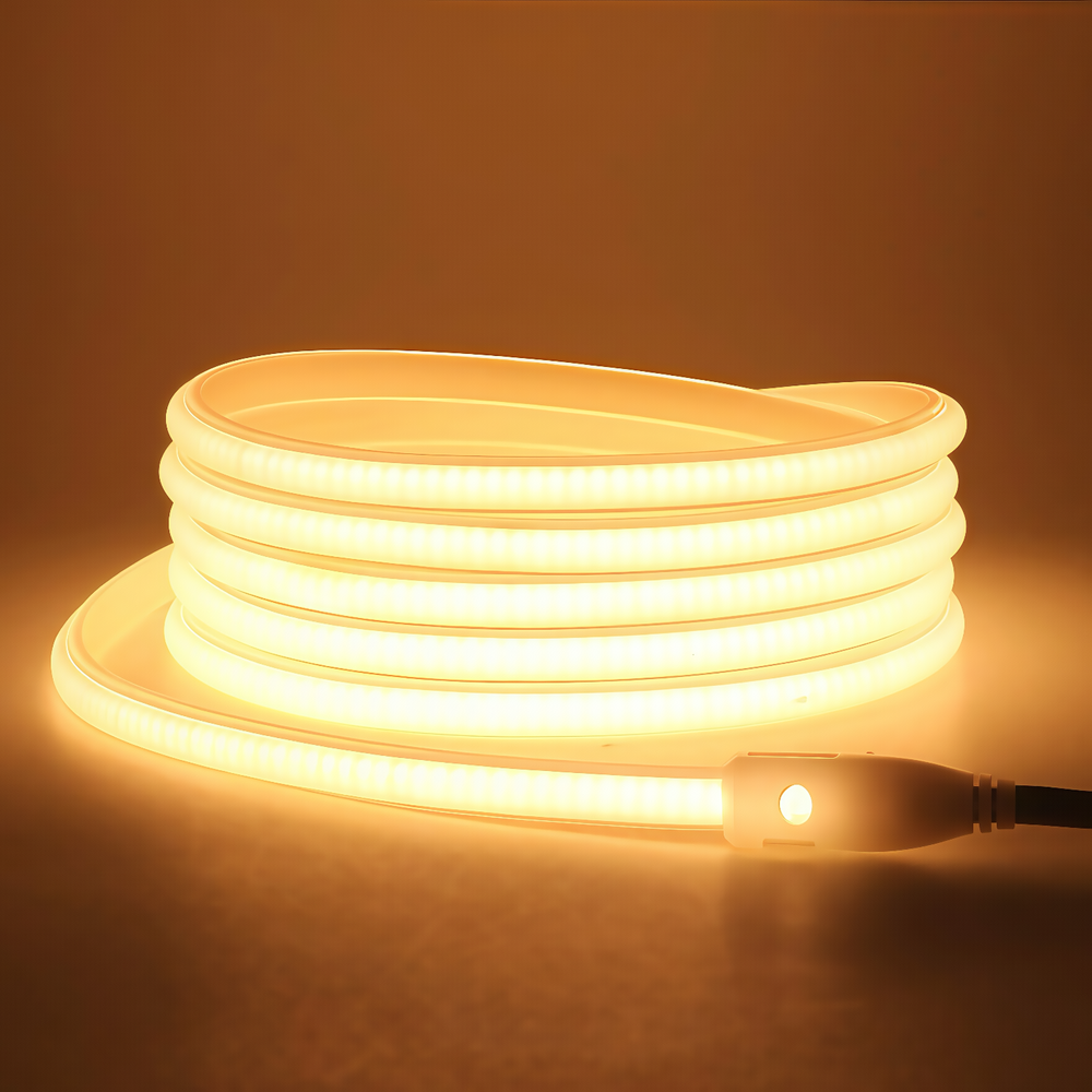 10m Neon COB-LED Strip med 280 LED pr. meter, 24V, 9,5W/m, IP67, RA90